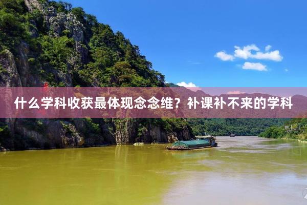 什么学科收获最体现念念维？补课补不来的学科