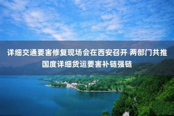 详细交通要害修复现场会在西安召开 两部门共推国度详细货运要害补链强链