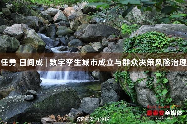 任勇 日间成 | 数字孪生城市成立与群众决策风险治理